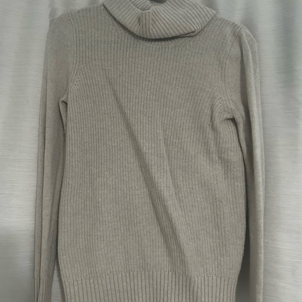 Banana Republic Women's Oatmeal Turtleneck Sweater